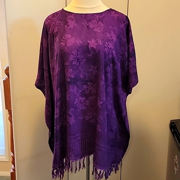 We-Be-Bop Other - Rayon Purple Cover Up or Lounge Dress